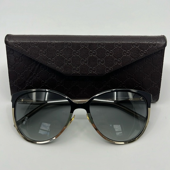 GUCCI Sunglasses GG 4255 Black Gold - Picture 1 of 15